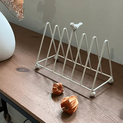YICKYUE  -  Retro Bird Triangle Cutlery Rack Kitchen Dish Storage Organizer Home Desktop Bookshelf Dining Table Decor Household Kitchen Tool