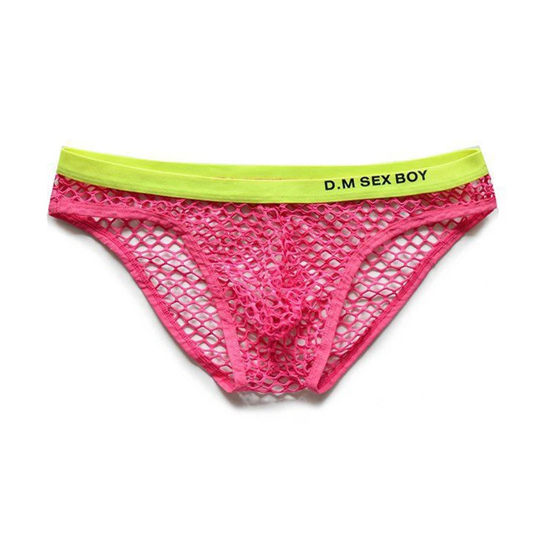 Hearujoy Underwear Man Sissy Men's Panties Big Mesh Gay Sexy Underwear Breathable Calcinha Low-Rise Slips Thongs Men Hollow Calzoncillos