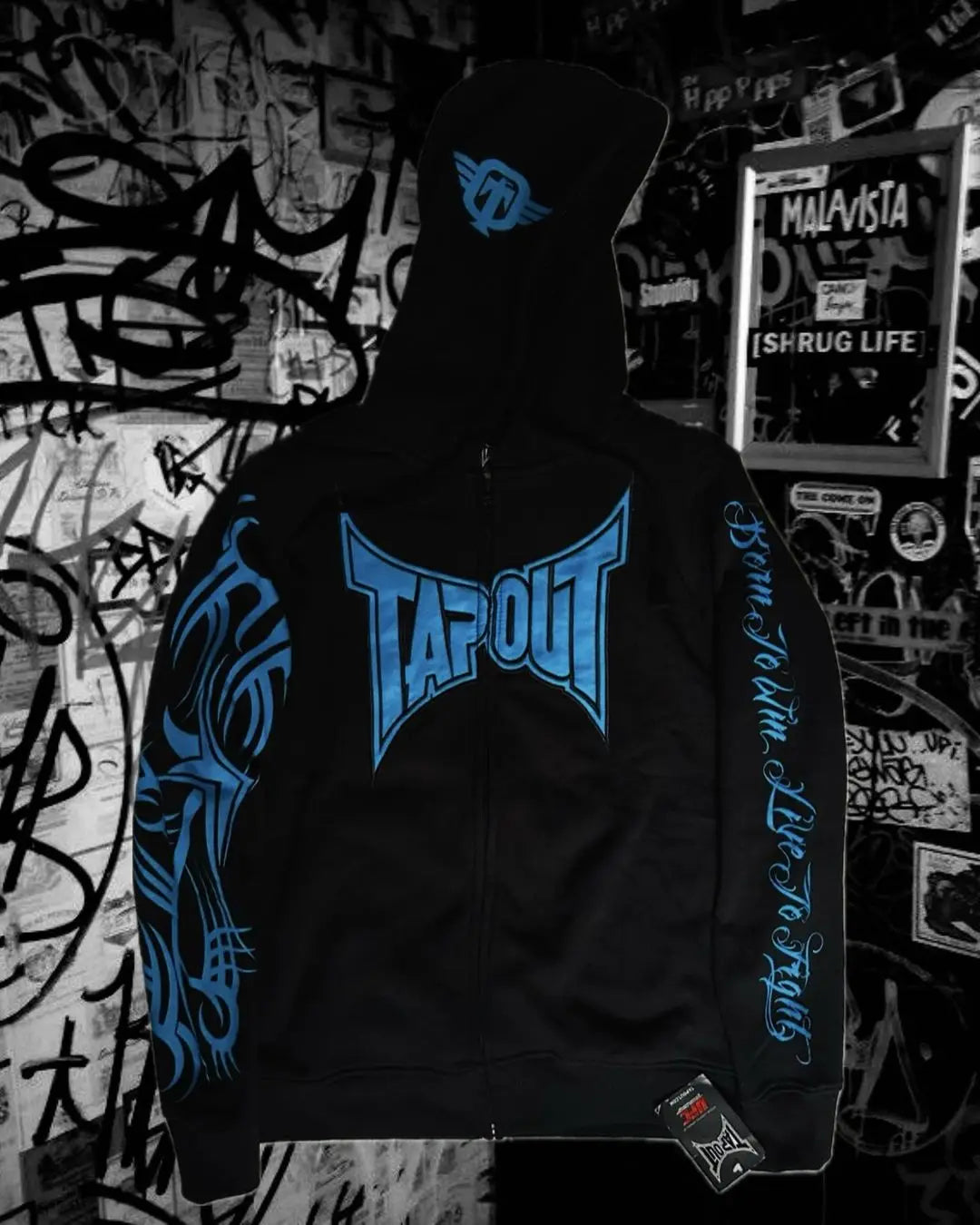 Hearujoy Retro Tapout Hip Hop Letter Zipper Hoodie Y2K Sweatshirt Women Mens Graphic Print Oversized Hoodie Jacket Clothes Streetwear