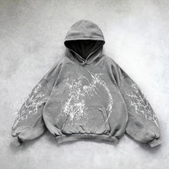 HEARUJOY  -  Harajuku Demon Girl oversized sweatshirt hoodie body armor hoodies women goth y2k tops new streetwear gothic clothes
