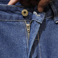 HEARUJOY  -  Vintage High Street Hip Hop Jeans For Men Spring Autumn Loose Wide Leg Big Pocket Overalls Trendy Y2K Neutral Denim Cargo Pants