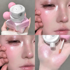 YICKYUE  -  4 Colors Shimmer Liquid Highlighter Long-lasting Face Body Eye Brightening Liquid Glitter Music Festival Party Makeup Cosmetics