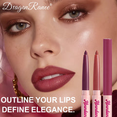 YICKYUE  -  12 Colors Matte Rose Purple Lip Liner Pencil Lip Contour Nude Lipliner Pen Natural Waterproof Lasting Red Lipstick Pencil Makeup