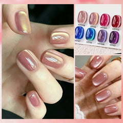 YICKYUE  -  10ml Spring Summer Cat Magnetic Gel Polish Water Light Sparking Glitter UV LED Soak Off Nail Art Manicure Varnish