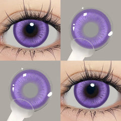 YICKYUE  -  Purple Color Contact Korean Big Eyes Lens Violet Cosplay Contacts New Arrive Makeup High Quality Fast Shipping