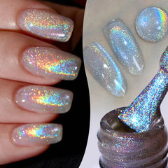 YICKYUE  -   10ml Lasers Glitter Cat Magnetic Gel Nail Polish Rainbow Color Semi Permanent Soak Off UV Varnish Manicure