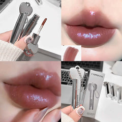 YICKYUE  -  Cappuvini Shimmer Red Brown Lip Gloss Matte Grey Pink Lip Mud Velvet Nude Lipstick Moisturizing Long Lasting Lip Glaze Cosmetics