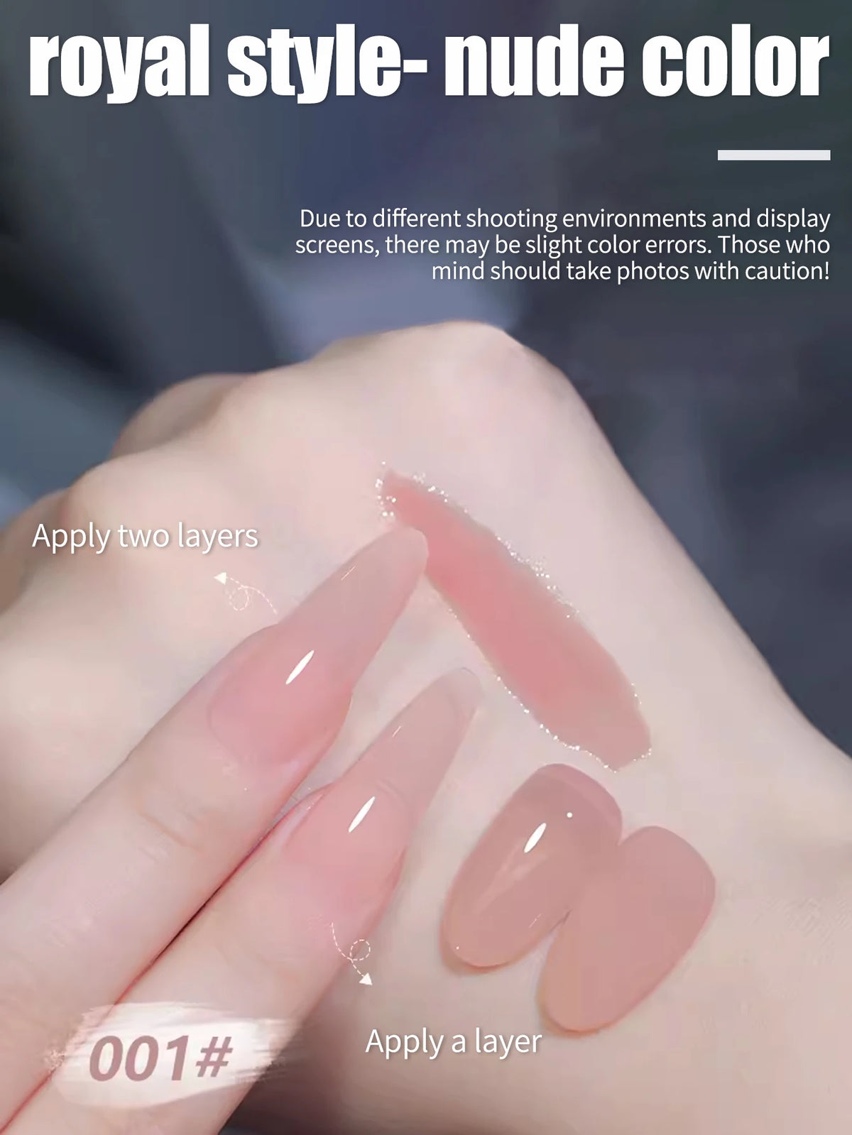 YICKYUE  -  New Spring Versatile Nude Gel Nail Polish, Sheer Natural White Nude, Pure Desire Style, Whitening Nail Art Special