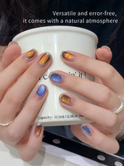 YICKYUE  -  5g Aurora Blue Tears Cat Eye Gel Nail Polish Magnetic UV Soak Off Gel Varnish Crystal Cat Eye Gel