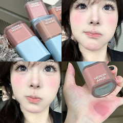 YICKYUE  -  Matte Liquid Blusher Makeup Natural Rouge Low Saturation Grey Pink Brown Blush Clear Nude Face Cheek Tint Blusher Cosmetics