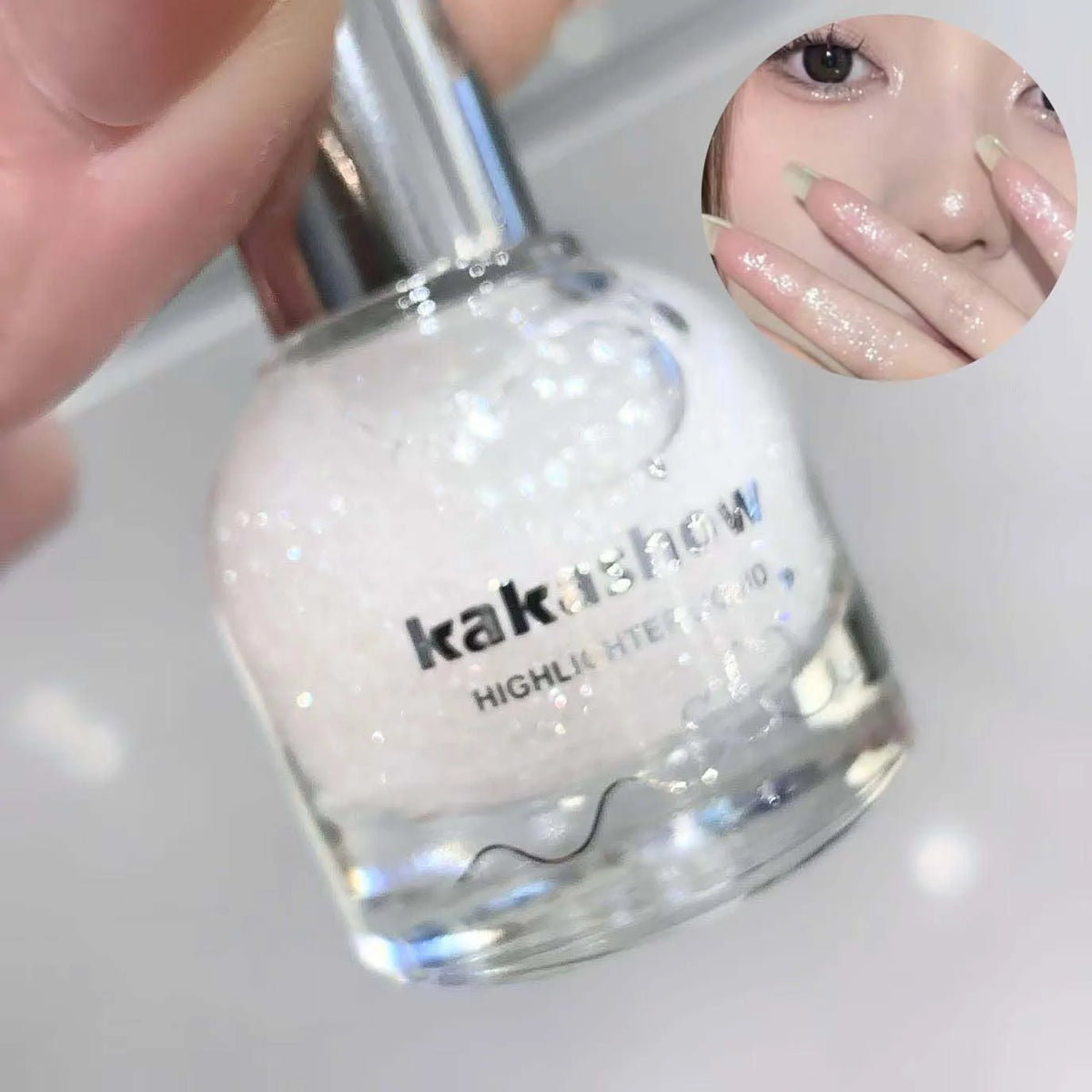 YICKYUE  -  Face Sparkling Highlighter Liquid High Gloss Glitter Body Eye Face Contouring Highlighter Sparkling Waterproof Not Greasy Makeup