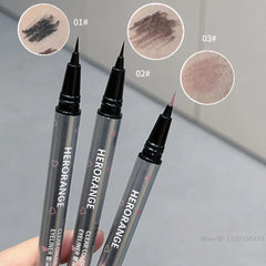 YICKYUE  -  1Pc Waterproof Sweat-Proof Ultra Thin Black Brown Liquid Eyeliner Lying Silkworm Pen Long-Lasting Eye Makeup Eye Liner Pencils