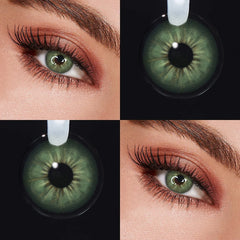 YICKYUE  -  Natural Soft Colored Contact Lenses,  Prescription Lenses, Sensitive Eyes Friendly, for Summer & Autumn Holiday Daily