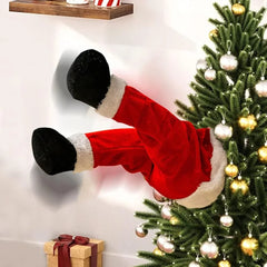 YICKYUE  -  Santa Claus Legs Christmas Tree Ornaments, Plush Elf Leg Hanging Decoration for Home Door, Holiday Xmas Party Decor Supplies