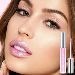 YICKYUE  -  6 Colors Glitter Shimmer Lip Gloss Moisturizing Tinted Fuller Effect Diamond Liquid Lipstick Makeup Sexy Lip Care Gifts