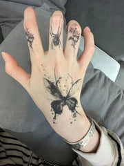 YICKYUE  -  Herbal Butterfly Temporary Tattoos for Women Man Hand Y2K Tattoo Art Waterproof Tattoo Lasting Sticker Tatuajes Temporales