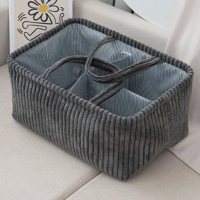 YICKYUE  -  Storage Baskets Hand-woven Sundries Basket Portable Household Clothing Toys Sorting Basket