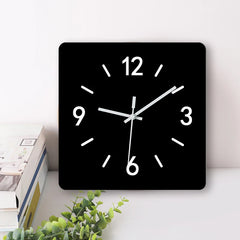 YICKYUE  -  Modern Simple Art Acrylic Square Wall Clock Silent Wall Clock No Ticking Living Room Bedroom Dining Room Decorative Wall Clock