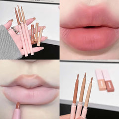 YICKYUE  -  Nude Brown Lip Liner Pencil Matte Orange Red Smooth Waterproof Lipliner Long Lasting Non-stick Cup Lipstick Pen Beauty Makeup