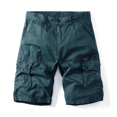 HEARUJOY  -  Summer New Tactical Cargo Shorts Men Khaki Jogger Cotton Shorts Men Casual Loose Knee Length Pants