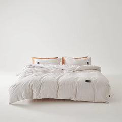 YICKYUE  -  Black and White Striped Minimalist Style 100% Cotton Duvet Cover Bed Sheet Pillowcase Striped Geometric Twin Queen Home Bedding