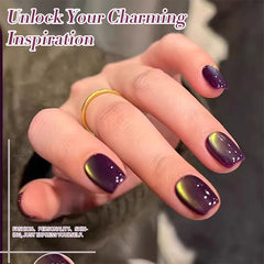 YICKYUE  -  10ml Fruit Purple Grape Cat Magnetic Gel Nail Polish New Whitening Guava Glass Beads Varnish Nail Supplies