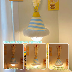 YICKYUE  -  Practical Nightlight Bed Bedroom Sleep Lights Cute Atmosphere Desk Lamps Dormitory Good Items Room Decoration Hanging Bed Lights