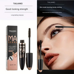 YICKYUE  -  1 PC Waterproof 3D Mascara Thick Long Smudge-proof Plump Encrypted Long-lasting Curling Large Eye Makeup with 360° Spiral Brush