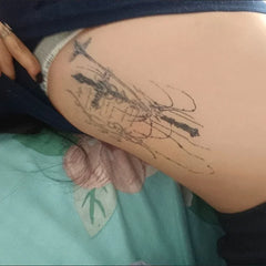 YICKYUE  -  Herbal Cross Tassel Temporary Tattoo for Woman Sexy Chain Fake Tattoo Punk Art Tattoo Sticker Waterproof Y2K Tatuajes Temporales