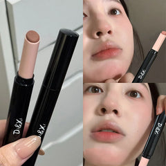 YICKYUE  -  1Pc Matte Red Brown Lipstick Waterproof Matte Shimmer Lipstick Nude Lip Gloss Natural Rouge Balm Long-lasting Makeup Stick