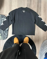 Hearujoy American autumn printed long-sleeved top Hip hop trend pullover hoodie women street Goth Harajuku fashion oversized sweatshirt