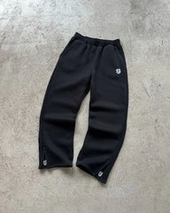 Hearujoy Y2k new women pant leg zipper embroidery design pants Streetwear retro loose straight pants Hip hop Harajuku casual sports pants