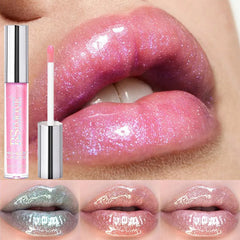 YICKYUE  -  6 Colors Glitter Shimmer Lip Gloss Moisturizing Tinted Fuller Effect Diamond Liquid Lipstick Makeup Sexy Lip Care Gifts