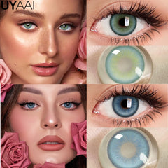 YICKYUE  -  NEW Colored Contact Lenses Natual Pupils Gray Contacts Lenses Green Pupils Women Makeup Blue Pupils Cosmetic Black Lenses