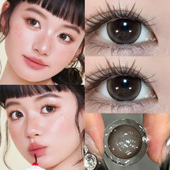 YICKYUE  -  1 Pair New Arrival Contact Lenses Colored Contact Lenses Pink Lenses 1Year Fashion Lens Party Cute Eye Lens Fast Shipping