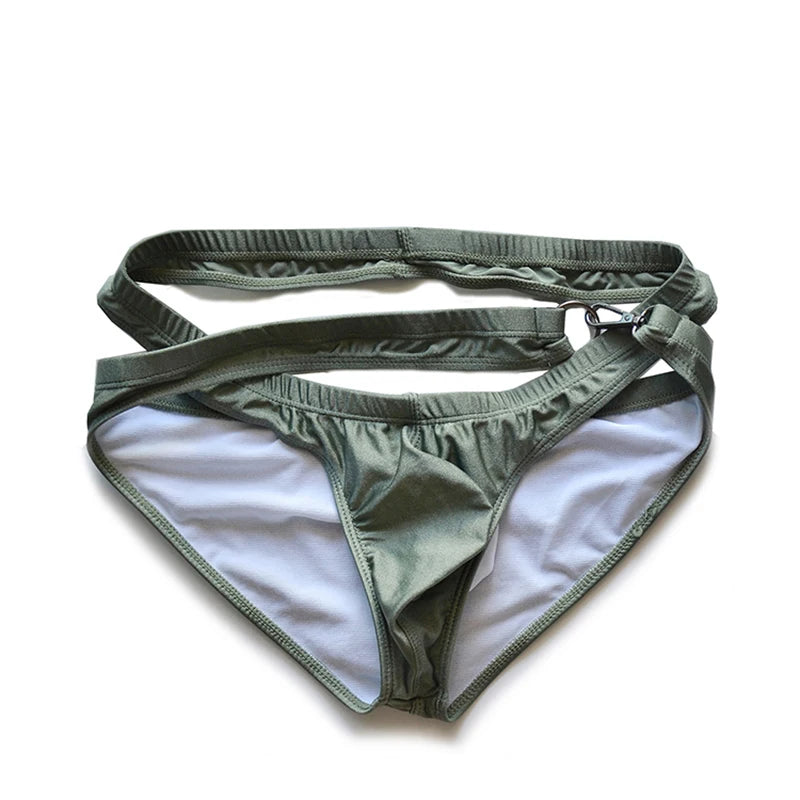 Hearujoy Man’s Underwear Cuecas Masculinas Double Layer Men‘s Swimming Trunks Gay Ropa Interior Hombre Tie Men’s Underpants Personality