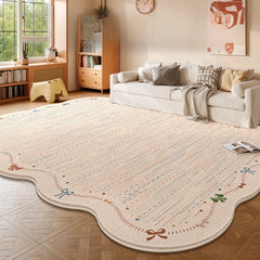 YICKYUE  -  Retro Style Living Room Decoration Washable Carpet Thick Plush Lounge Floor Mat Large Area Rugs for Bedroom Home Fluffy Soft Rug