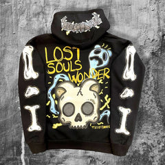 Hearujoy Streetwear Y2K Cartoon Fashion Hoodies Hip Hop high quality Embroidery Long Sleeve Coats Loose Pullover Hooded Jacket Sweatshirt
