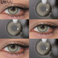 YICKYUE  -  Color Contact Lenses Beauty Blue Lens Makeup Big Eyes Black Gray Contacts Lenses Green Pupils Natual Brown Pupils Cosmetic