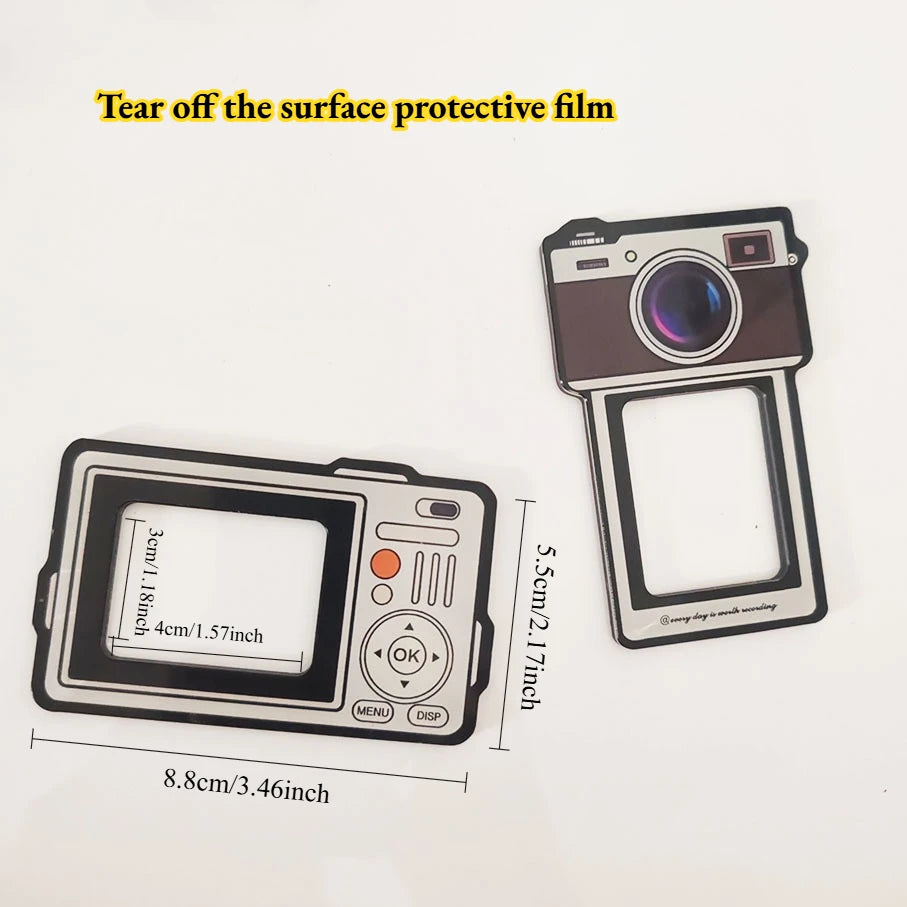 YICKYUE  -  2pcs Creative and Funny Photo Frame Refrigerator Magnets Cute Refrigerator Magnets Whiteboard Sticker