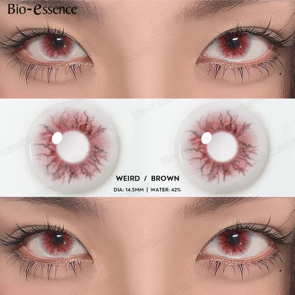 YICKYUE  -  Cosplay Contact Lenses for Eyes 1Pair Cosmetic Colored Pupils Anime Lenses Hallowen Contacts Women Makeup New Arrive