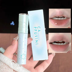 YICKYUE  -  Water Light Lip Gloss Peach Pink Mirror Glass Lip Glaze Moisturizing Non Sticky Matte Bean Paste Liquid Lipstick Lip Oil Makeup