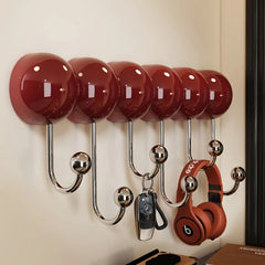 YICKYUE  -  5/7 Hook Dopamine Suction Cup Hook Sturdy Durable No Punching Clothes Hook Bathroom Accessories Home Decoration