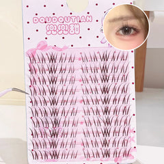 YICKYUE  -  3/10 Rows Sweet Brown Wispy False Eyelashes Natural Airy Manga Style Eyelash Extension For Beginners 7-12mm Perfect Eye Makeup