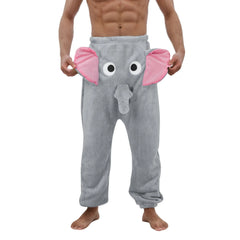HEARUJOY  -  Big Size Oversized Trousers Men'S Pants A Funny Elephant Novelty Shorts Humorous Underwear Gift For Men Man Pants Ropa Hombre
