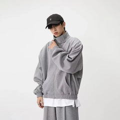 Hearujoy Sports Suits Pants Sets for Men 2 Piece Sets Couple Matching Outfits Clothing Hoodies Sweatshirt Gray Korean Streetwear