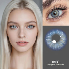 YICKYUE  -  Twinkle Doll-eye Colored Contact Lenses Half-Yearly Use Blue&Green Natural Contacts for Women Daily Eye Beauty &Makeup
