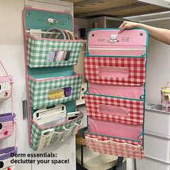 YICKYUE  -  1pc Wall Mounted Underwear Storage Organizer Large Capacity Hanging Storage Bag for Wardrobe Bedroom Door Clothes Sorting