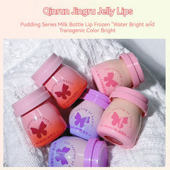 YICKYUE  -  Milk Bottle Lip Frozen Water Gloss Mirror Face Lip Frozen Through Not Easy to Stain Cup Women's Lipstick