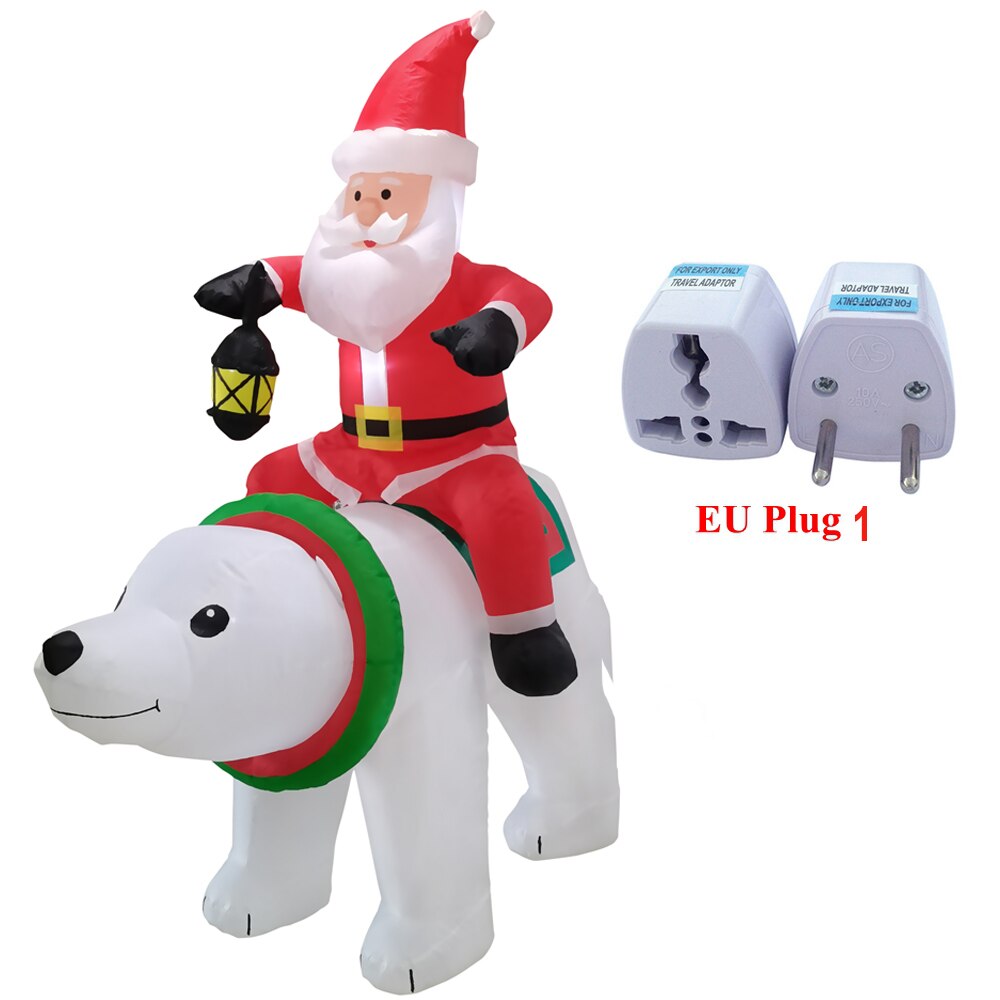 Yickyue 6FT Inflatable Christmas Decoration for Home Outdoor Xmas Party Santa Claus Decor Garden Yard Decoration